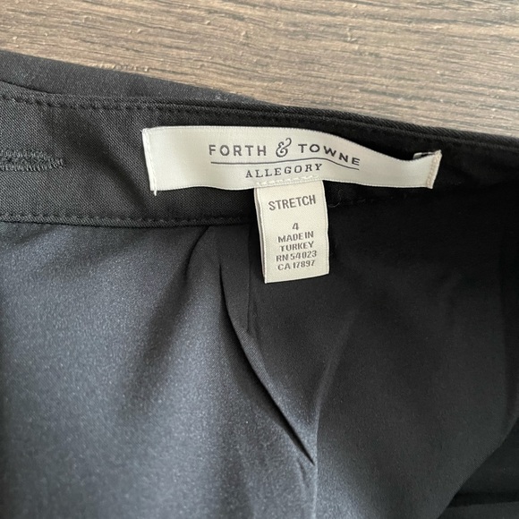 Forth & Towne Allegory Black Straight Skirt Pleat - Picture 9 of 11